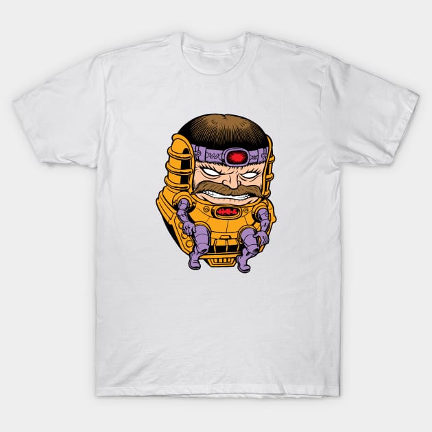 Mustached Organism Designed Only for Killing T-Shirt by Jacob Chabot
